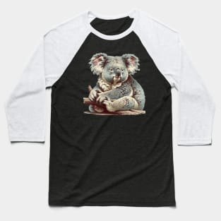 Chill Koala - Natural History Illustration Baseball T-Shirt